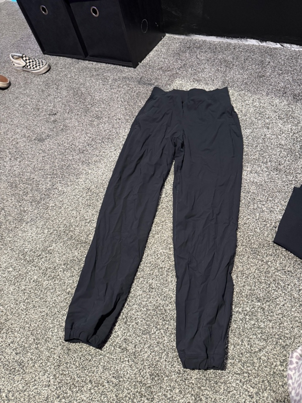 lululemon athletica Black High-Waist Track Joggers